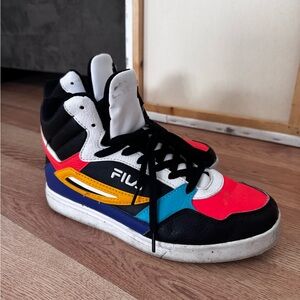 Fila men’s Red, Blue, and Black Sneakers